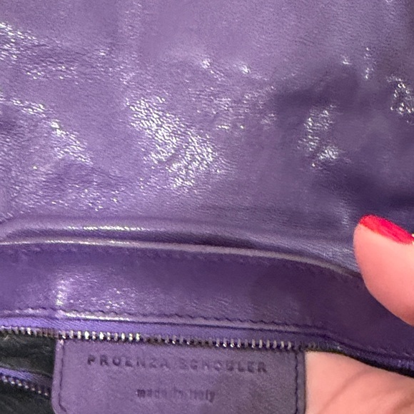 Proenza Schouler PS 1 Purple Leather Women's Bag awesome color - Picture 11 of 16